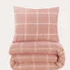 Nous Living Katoenen Dekbedovertrek 1 Persoons Line Check (140X220 Cm)