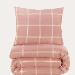 Nous Living Katoenen Dekbedovertrek 1 Persoons Line Check (140X220 Cm)