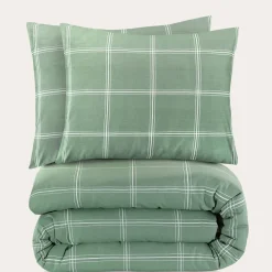 Nous Living Katoenen Dekbedovertrek Lits-Jumeaux Line Check (240X220 Cm)