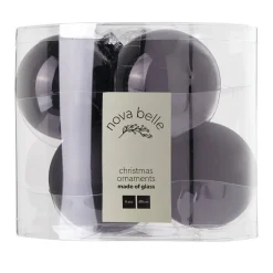 Nova Belle Kerstbal (Set Van 6) (O8 Cm)