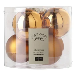 Nova Belle Kerstbal (Set Van 6) (O8 Cm)