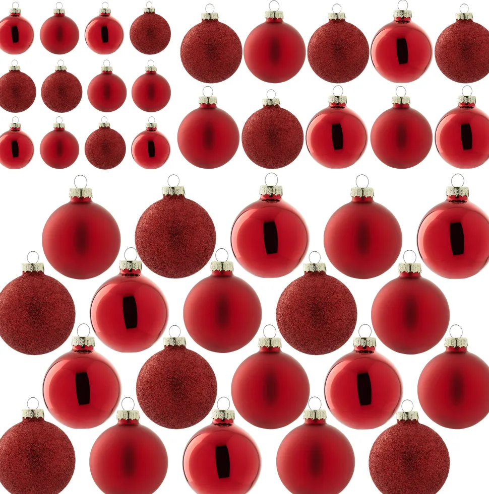 Nova Belle Kerstbal (Set Van 42) (O6 Cm)