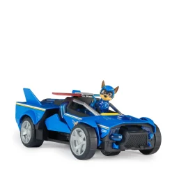 Paw Patrol The Mighty Movie Chase'S Transformerende Raceauto Met Licht En Geluid Met Chase