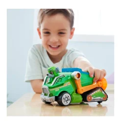Paw Patrol The Mighty Movie Vuilniswagen Met Rocky Actiefiguur Licht En Geluid