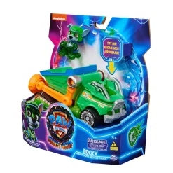 Paw Patrol The Mighty Movie Vuilniswagen Met Rocky Actiefiguur Licht En Geluid