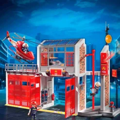 Playmobil City Action Grote Brandweerkazerne Met Helicopter