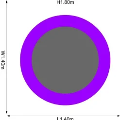 Plum Junior Trampoline Met Veiligheidsnet O140 Cm