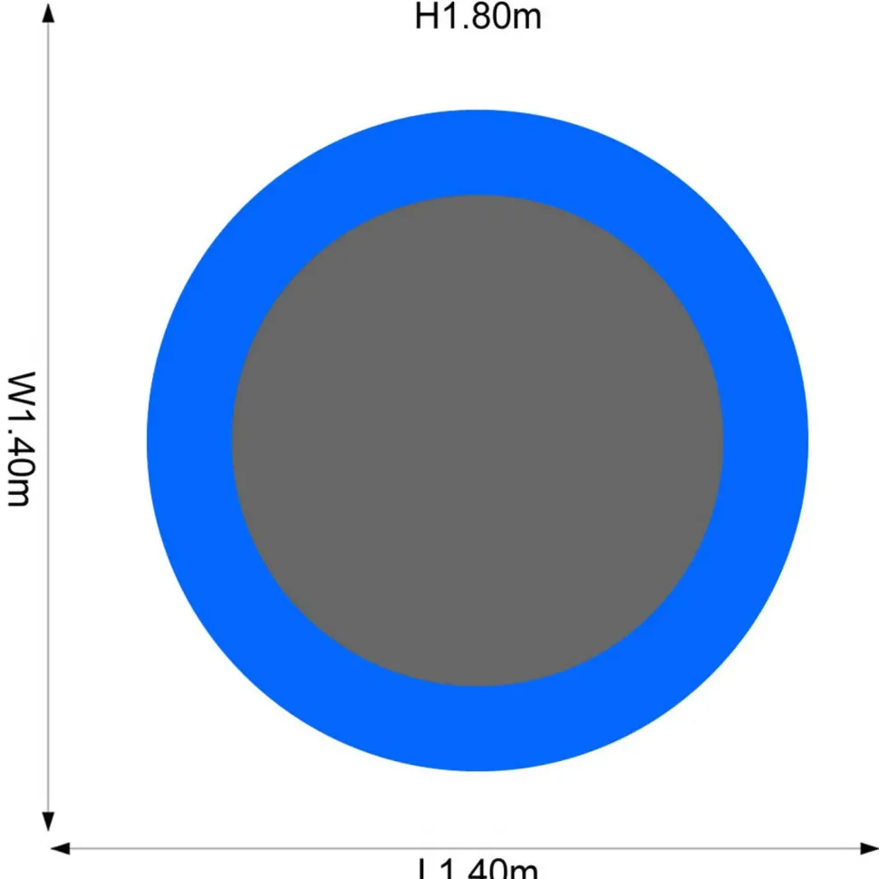 Plum Junior Trampoline Met Veiligheidsnet O140 Cm