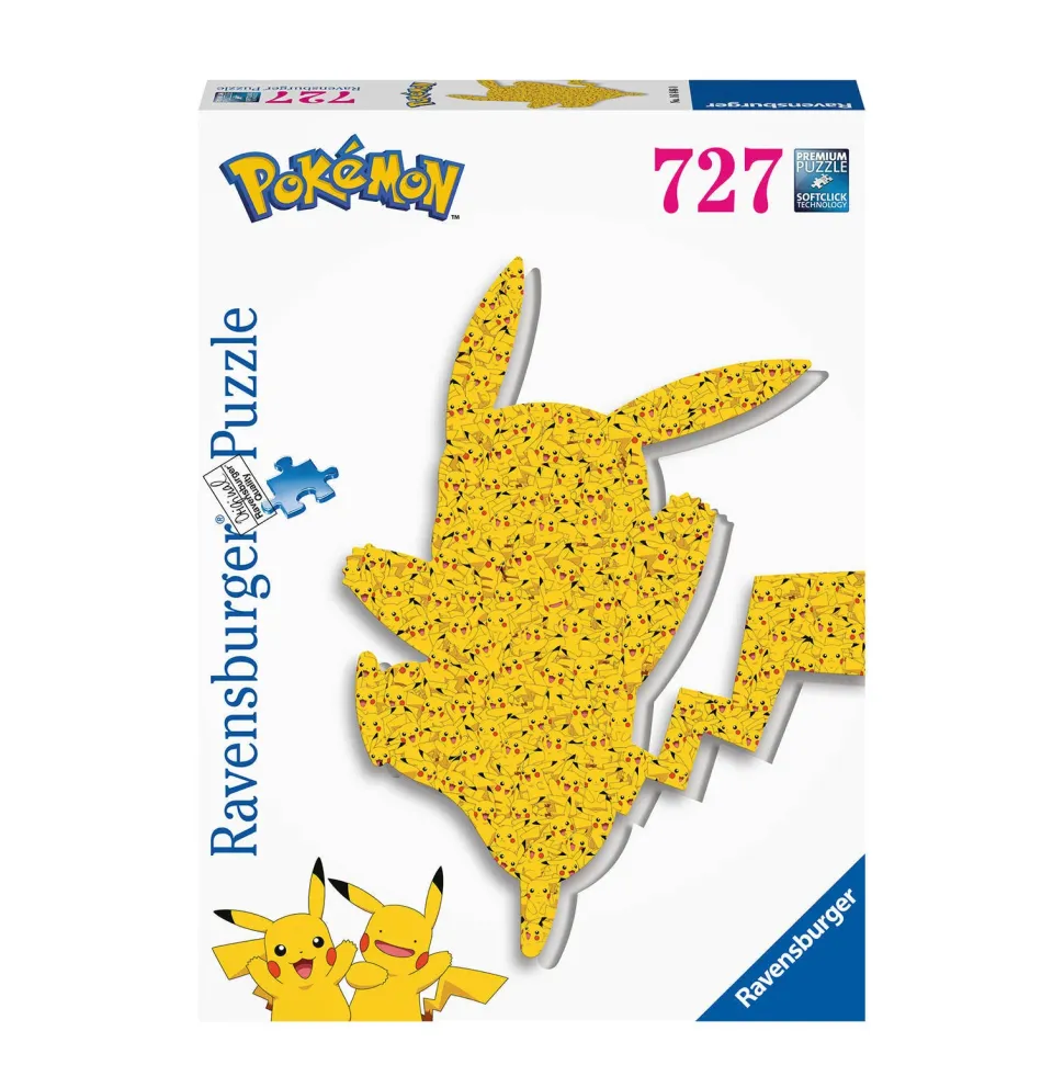 Pokemon Shaped Pikachu Legpuzzel 727 Stukjes