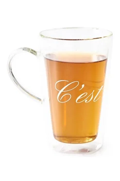 Riviera Maison C'Est Chaud Theeglas (O9 Cm)