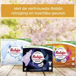 Robijn Classics Black Velvet Wasmiddeldoekjes - 4 X 16 Wasstrips - Voordeelverpakking - 64 Wasbeurten