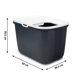 Savic Hop In - Kattenbak - Grijs - 58X38,5X39,5 Cm