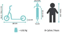 Star Scooter Alu City Vouwbaar 230Mm Geveerd, Zwart