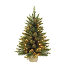 Triumph Tree Verlichte Kerstboom Met Burlap Forest Frosted (H60Xo46 Cm)