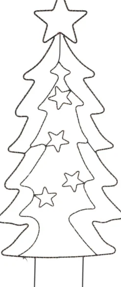 W Tuinsteker Kerstboom (90 Led)