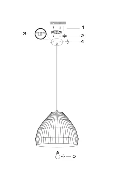 Wehkamp Home Hanglamp Ropino