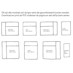 Wehkamp Home Igor Modulair Bankelement (1-Zits)