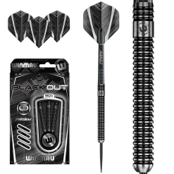 Winmau Blackout Steeltip Dartpijlen 24Gr