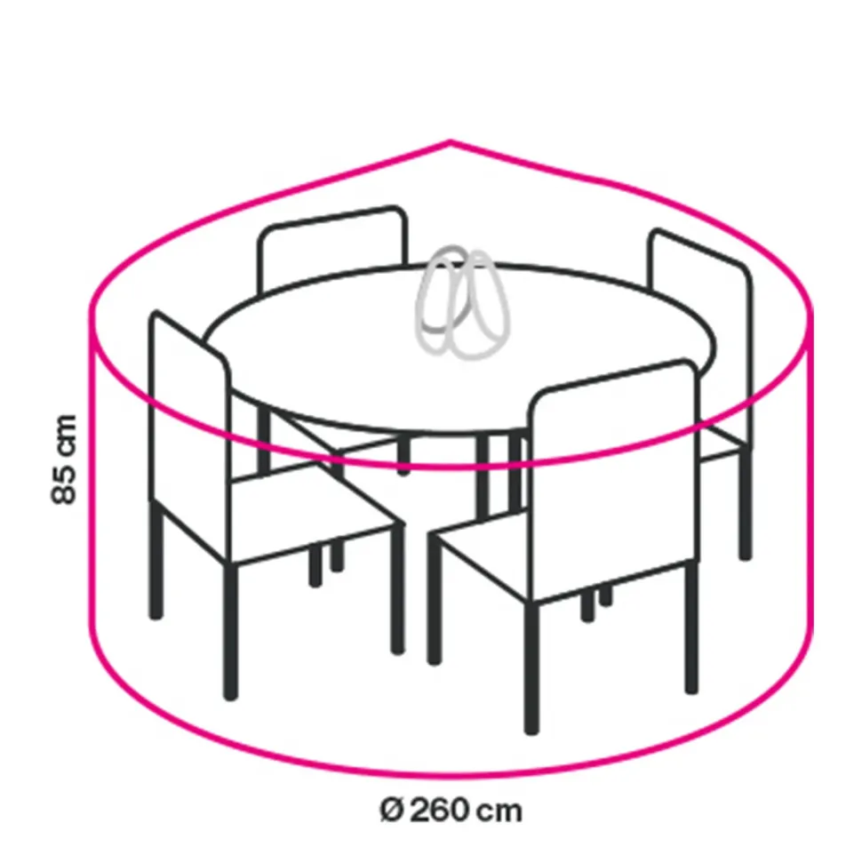Winza Outdoor Covers Premium Tuinmeubelhoes Tafel Tot O200 Cm
