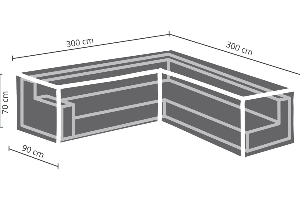Winza Outdoor Covers Tuinmeubelhoes L-Vorm 300