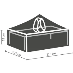 Winza Outdoor Covers Tuinmeubelhoes Tafel Tot 220 Cm + Bobbin