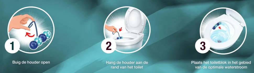 Witte Reus Kracht Actief Oceaan Toiletblok - 10 Stuks