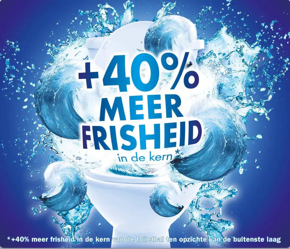 Witte Reus Kracht Actief Oceaan Toiletblok - 10 Stuks