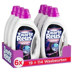 Witte Reus Zwarte Reus Gel - Vloeibaar Wasmiddel - Voordeelverpakking - 6 X 19 Wasbeurten - 114 Wasbeurten