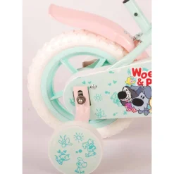 Woezel & Pip Kinderfiets 10 Inch Mintgroen/ Roze