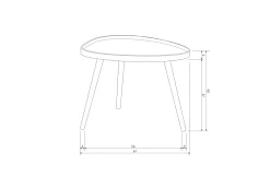 Woood Bijzettafel Mae