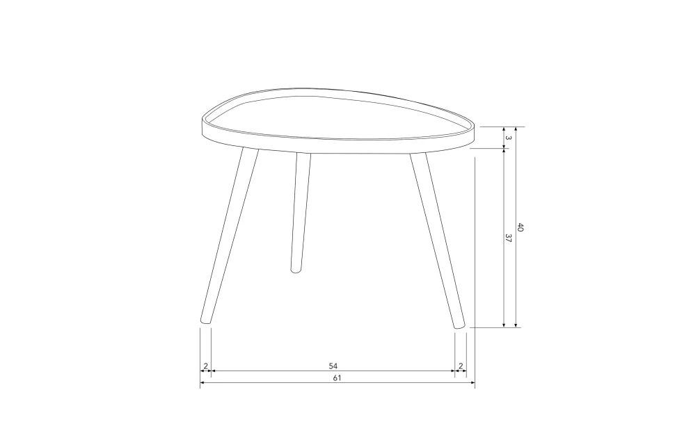 Woood Bijzettafel Mae