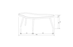 Woood Bijzettafel Mae