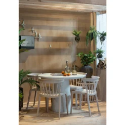 Woood Damon Eettafel Betonlook 76Xo100