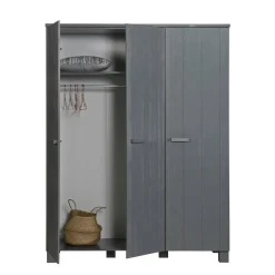 Woood 3-Deurs Kledingkast Dennis