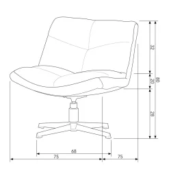 Woood Exclusive Draaifauteuil Vinny