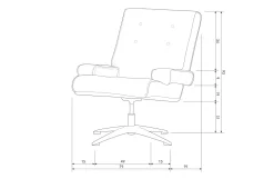 Woood Exclusive Draaifauteuil William