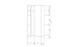 Woood Garderobekast Coen