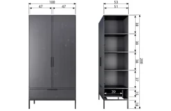 Woood Kledingkast Adam