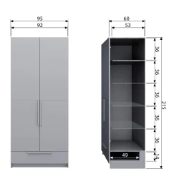 Woood Kledingkast Kast Pure