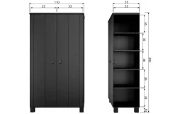 Woood Kledingkast Ties