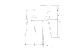 Woood Tuinstoel Foppe (Set Van 4)