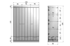 Woood Woood Connect Kast 3-Deurs Met Lade - Grenen - Wit - 195X140X53