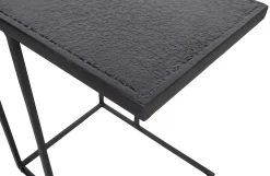 Woood Woood Febe Bijzettafel U Vorm - Metaal - Zwart - 55X45X35