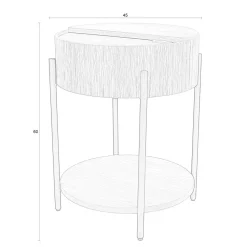 Zuiver Bijzettafel Slides