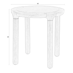 Zuiver Bijzettafel Storm