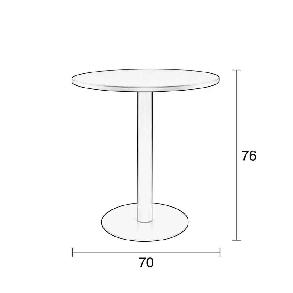 Zuiver Bistrotafel Metsu ( 70 Cm)