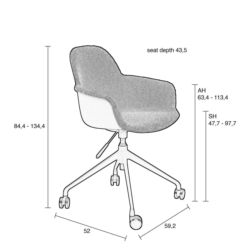 Zuiver Bureaustoel Albert