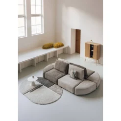 Zuiver Hunter Modulair Bankelement (Poef Halfrond Links)