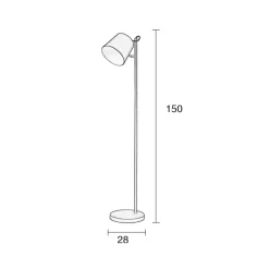 Zuiver Vloerlamp Buckle Head