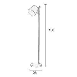 Zuiver Vloerlamp Buckle Head